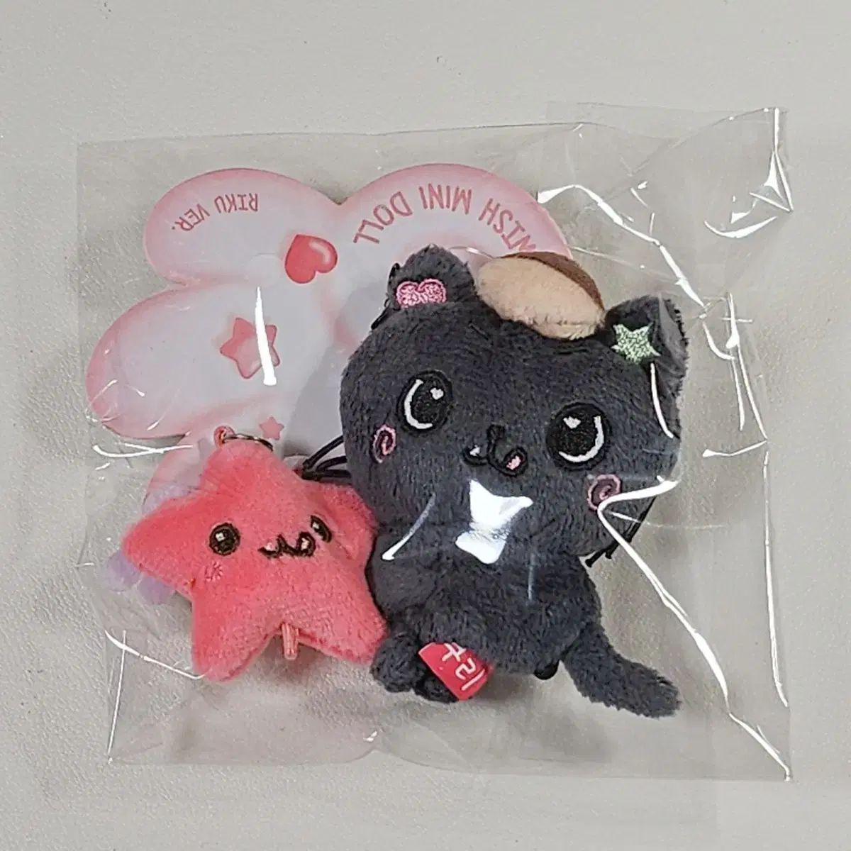 WISHミニドール リー RIKU 猫 ぬいぐるみ キーホルダー NCT WISH WIND