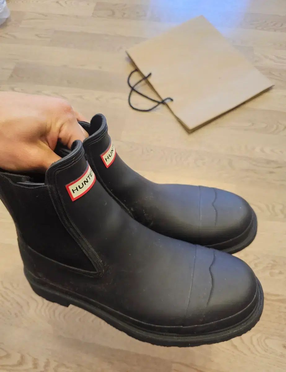 270 ハンター コマンド チェルシー レインブーツ ブラック