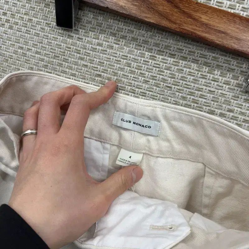 Club Monaco クラブモナコ カジュアル ワイドフィット コットンパンツ 綿パンツ 4 A03883