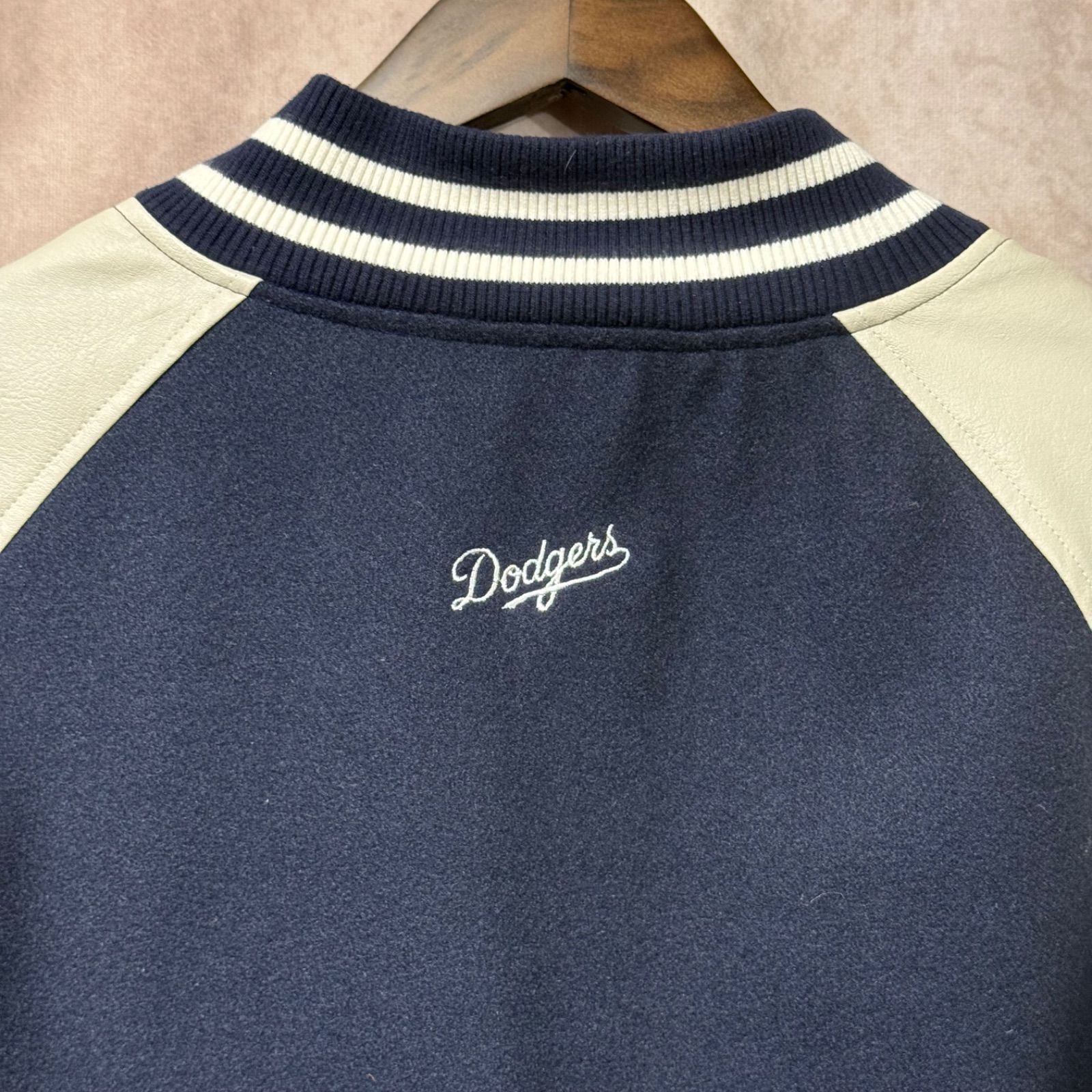 Perushu × LA Dodgers スタジャン LL ビッグシルエット ネイビー 624
