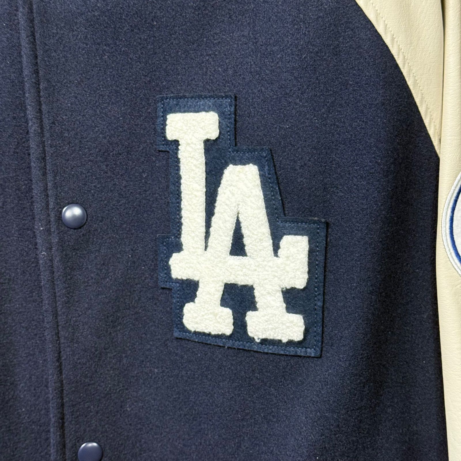 Perushu × LA Dodgers スタジャン LL ビッグシルエット ネイビー 624