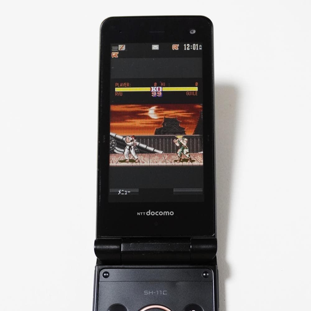 docomo SH-11C Black FOMA 3G ガラケーストリートファイターⅡ など i