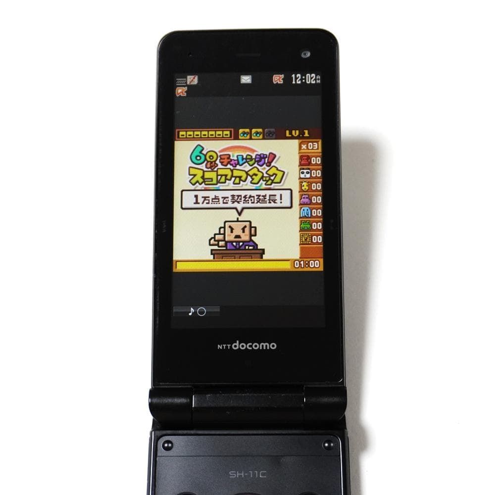 docomo SH-11C Black FOMA 3G ガラケーストリートファイターⅡ など i