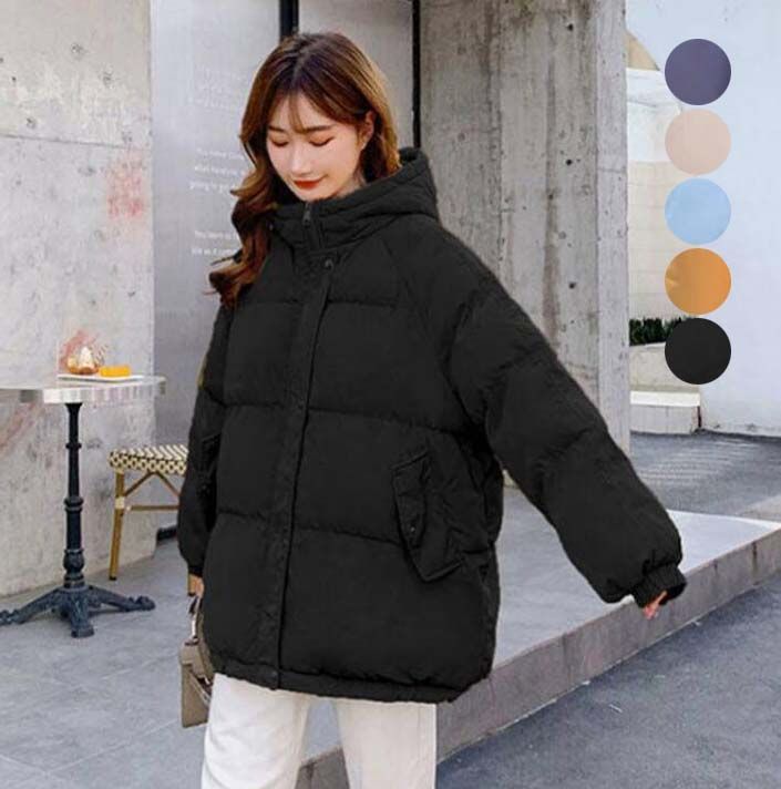 送料無料】韓国風 シンプル ダウンコート レディース ショートコート