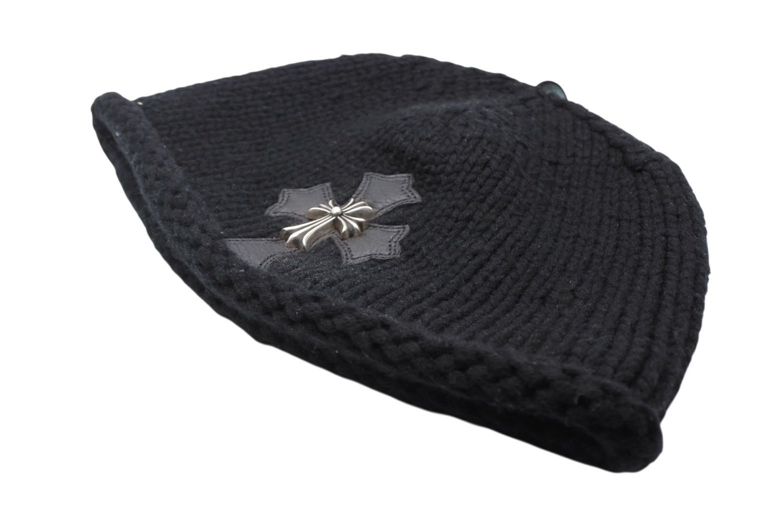 CHROME HEARTS クロムハーツ クロスパッチ ニットキャップ タイニー