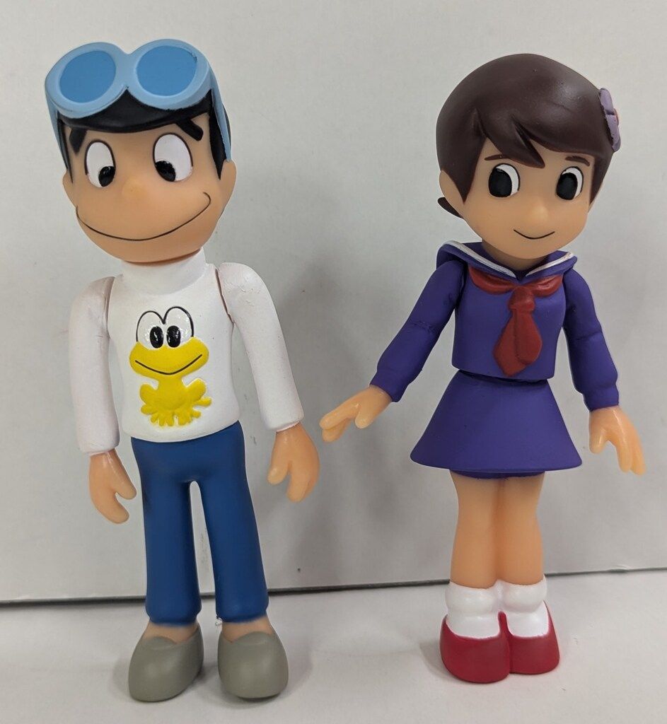 パイロットエース ミドルソフビシリーズ ひろし 京子 可動関節フィギュア 武器付きフィギュア