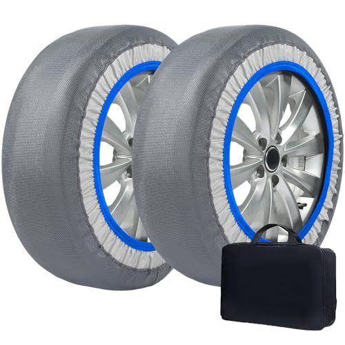 布製タイヤチェーン スノーソックス 簡単装着 ジャッキアップ不要 新チェーン規制対応 非金属製で車に優しい 低振動 静音設計 雪道 凍結 悪路に対応 日本語説明書 収納バッグ付き 6003 po 855 b 8346