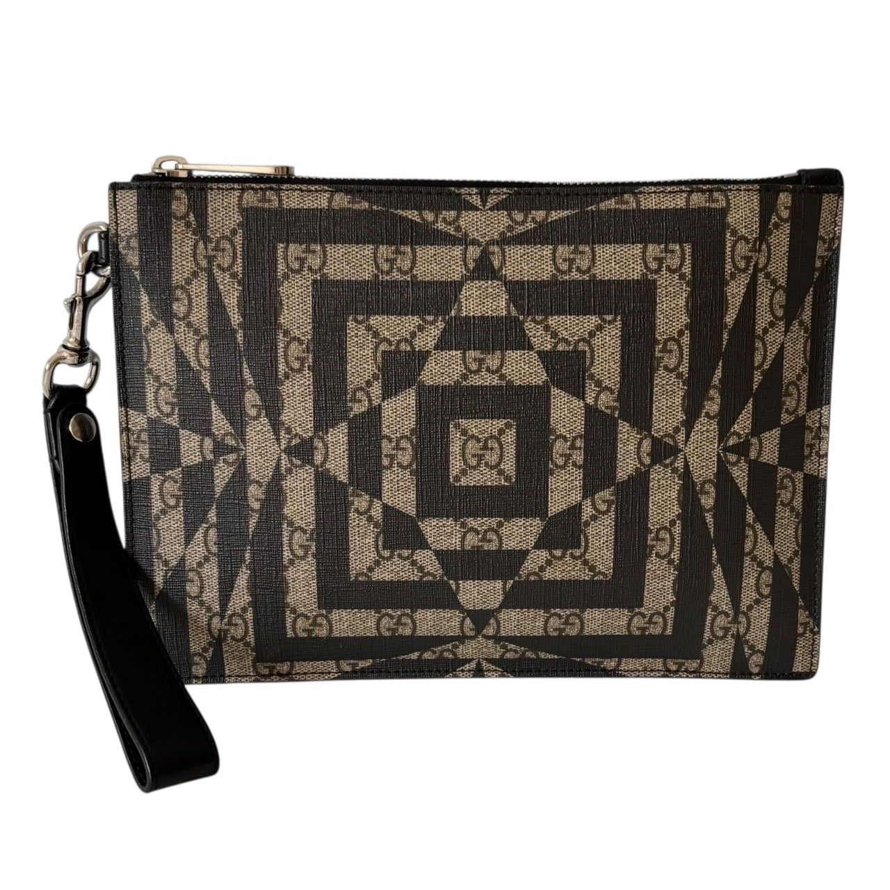 GUCCI グッチ 411768 クラッチバッグ セカンドバッグ GGカレイド GGスプリーム レザー ベージュ