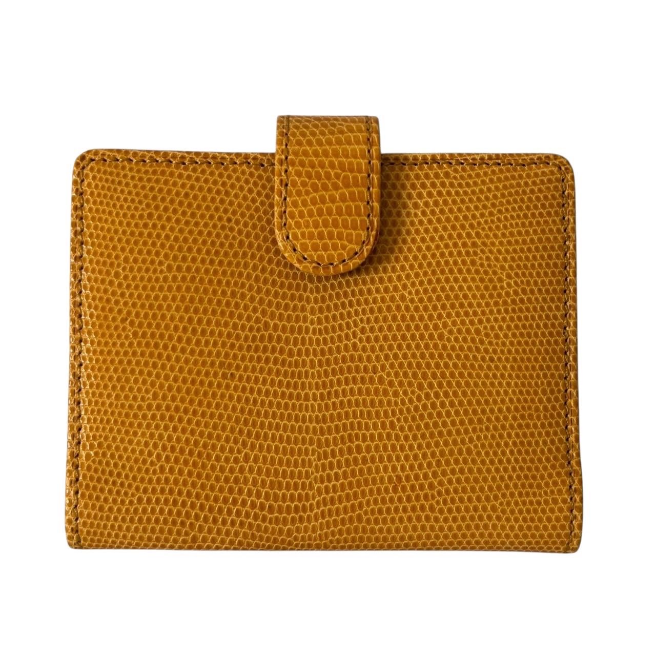 LOUIS VUITTON ルイヴィトン アジェンダミニ 手帳カバー コンパクト リザード レザー イエロー