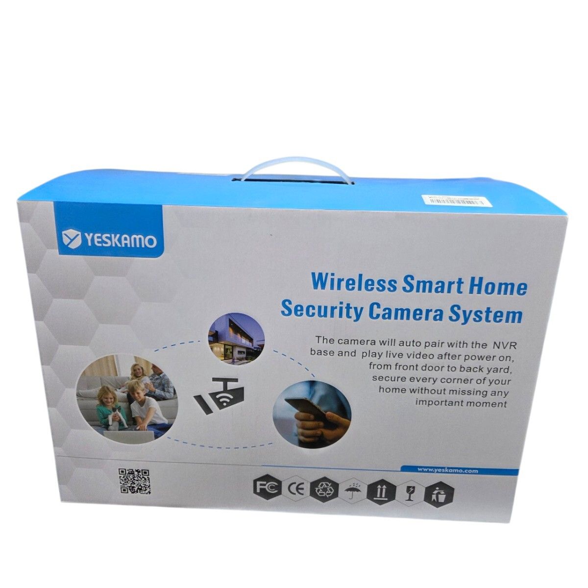 S 01001 YESKAMO 防犯カメラ JP NK 03 10804 2 TB カメラ4台 300万画素 ワイヤレス