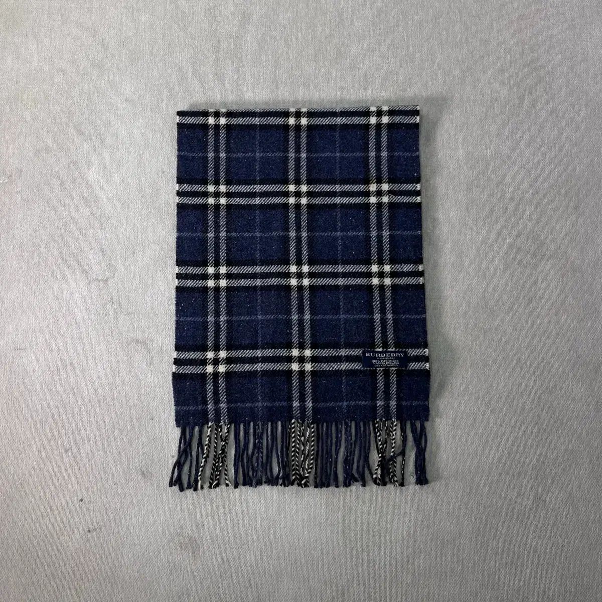 BURBERRY バーバリー ノヴァチェック チェック カシミア ブルー マフラー