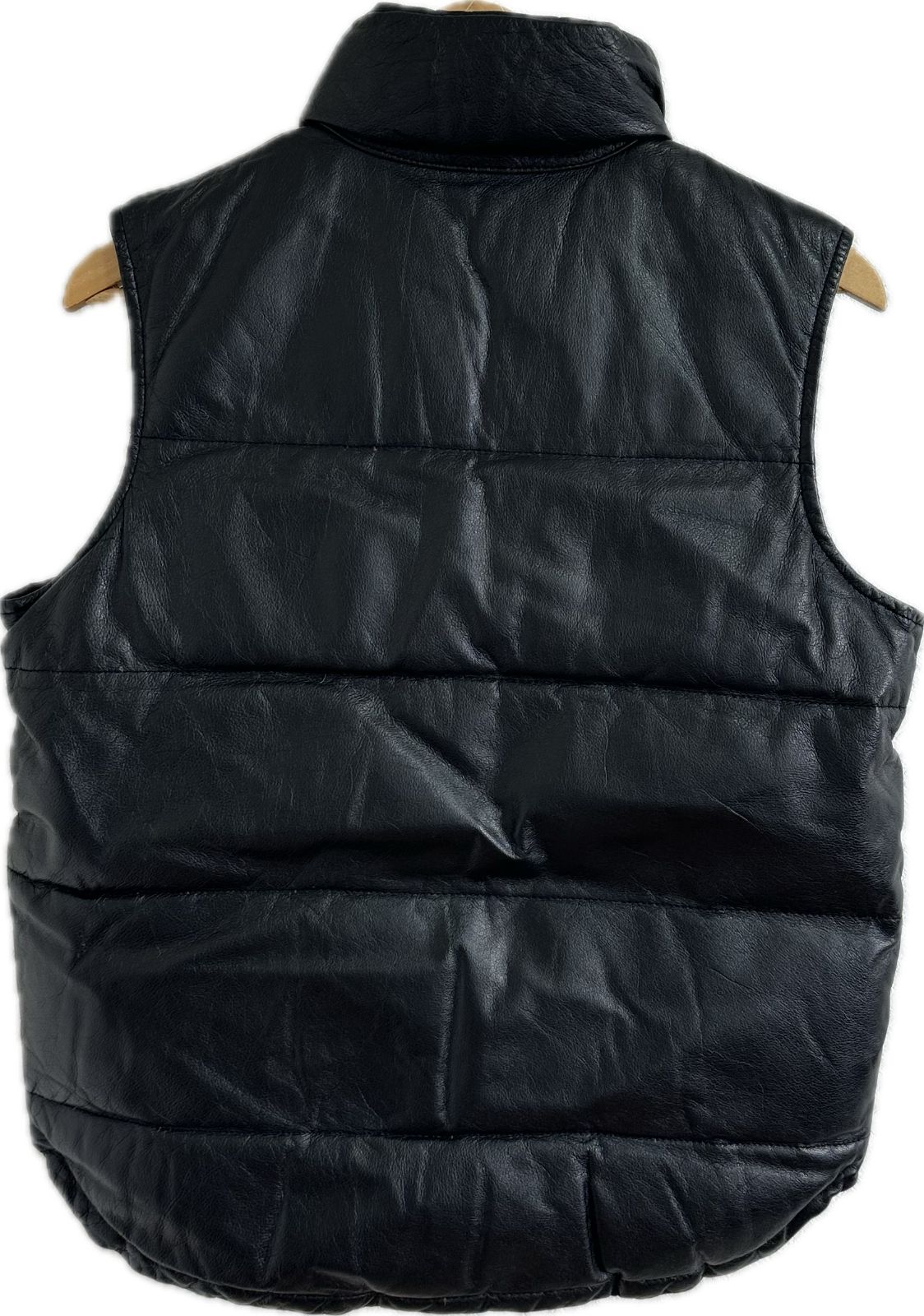 未使用！M！デプス ダウンベスト ZK26 【美品】DEP'Tデプト レザーダウンベスト アウター ブラック 羊革