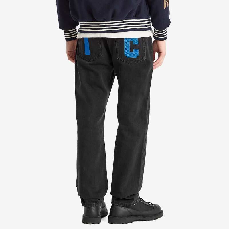 ICE CREAM(アイスクリーム) Running Dog Blueberry Haze Black Jeans メンズ FR：36-38 【中古】【ブランド古着バズストア】 アイスクリーム メンズ ボトムス デニムパンツ ストレート ジーンズ