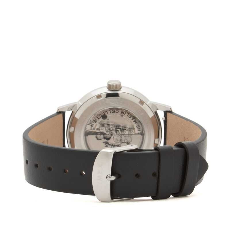 タイメックス メンズ アクセサリー 腕時計 Timex Peanuts Marlin Automatic On Space 40 mm Watch Silver Black ブラック