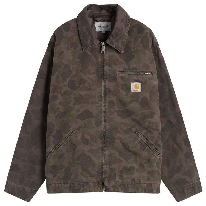カーハート メンズ アウター ジャケット ブルゾン Carhartt WIP Duck Detroit Jacket Green Porphyry Camo グリーン