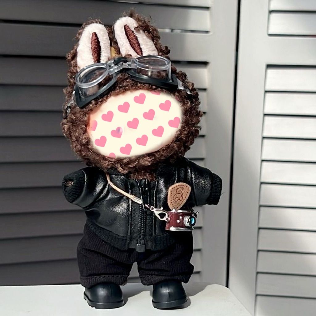 着せ替え 6点セット ブブコスチュームブブ洋服 17cm ブラック 着せ替え