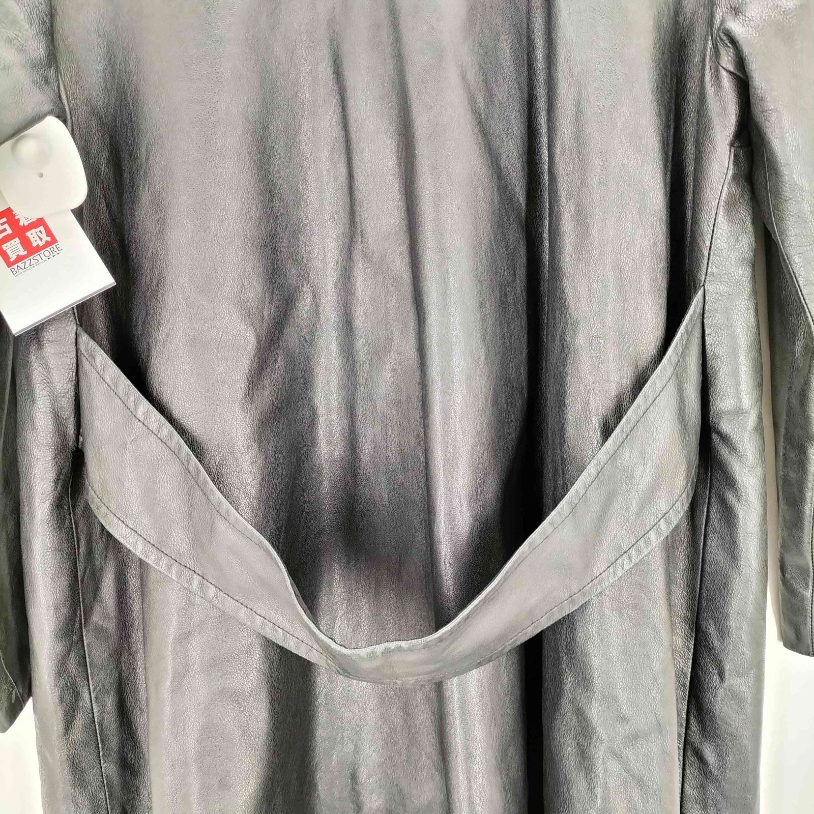 ユーズドフルギ USED古着 レザーチェスターコート レディース 表記無