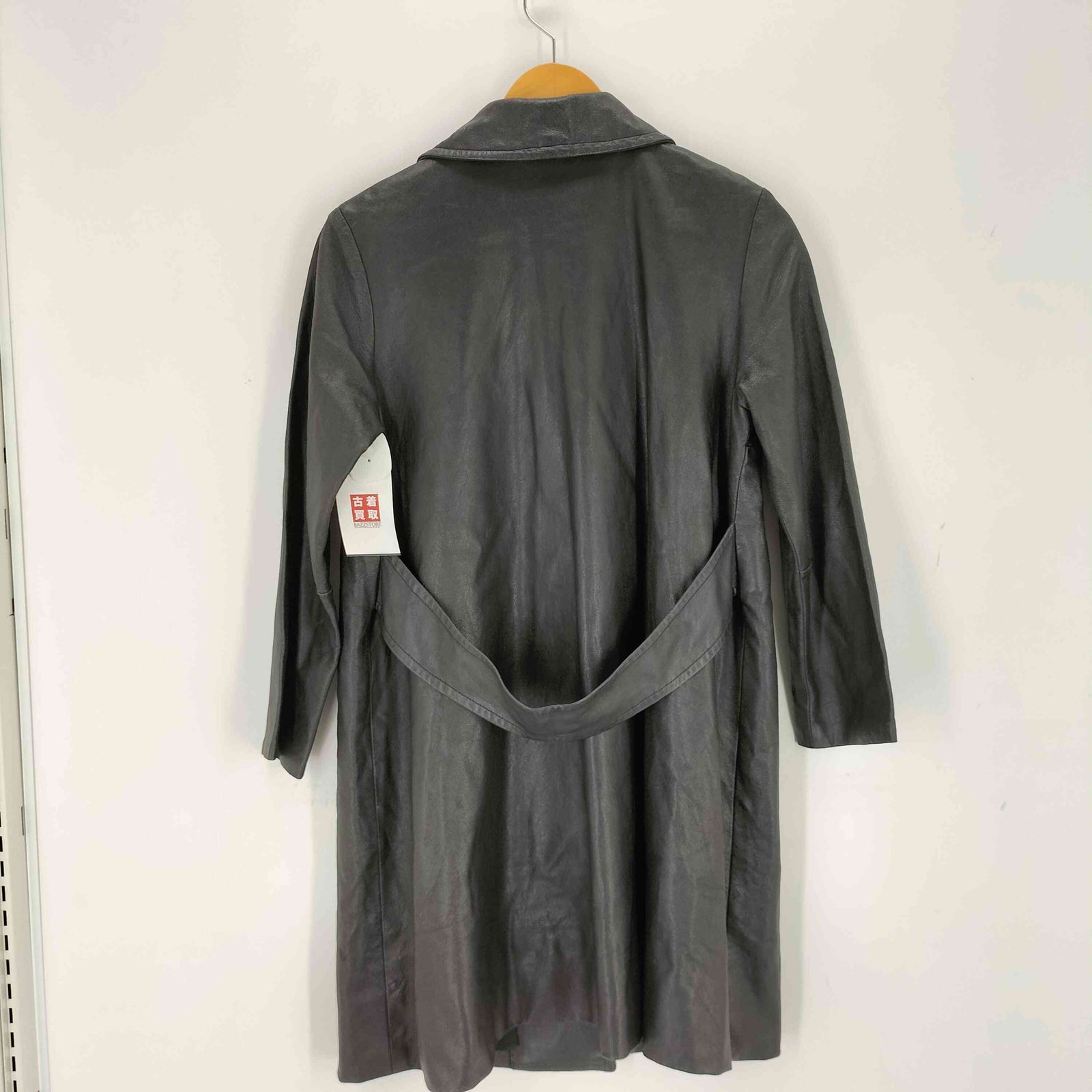 ユーズドフルギ USED古着 レザーチェスターコート レディース 表記無