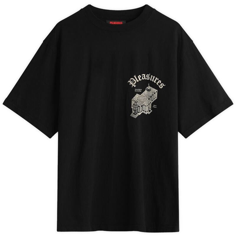 プレジャーズ メンズ トップス Tシャツ Pleasures Chapel HeavyweightShirt Black ブラック
