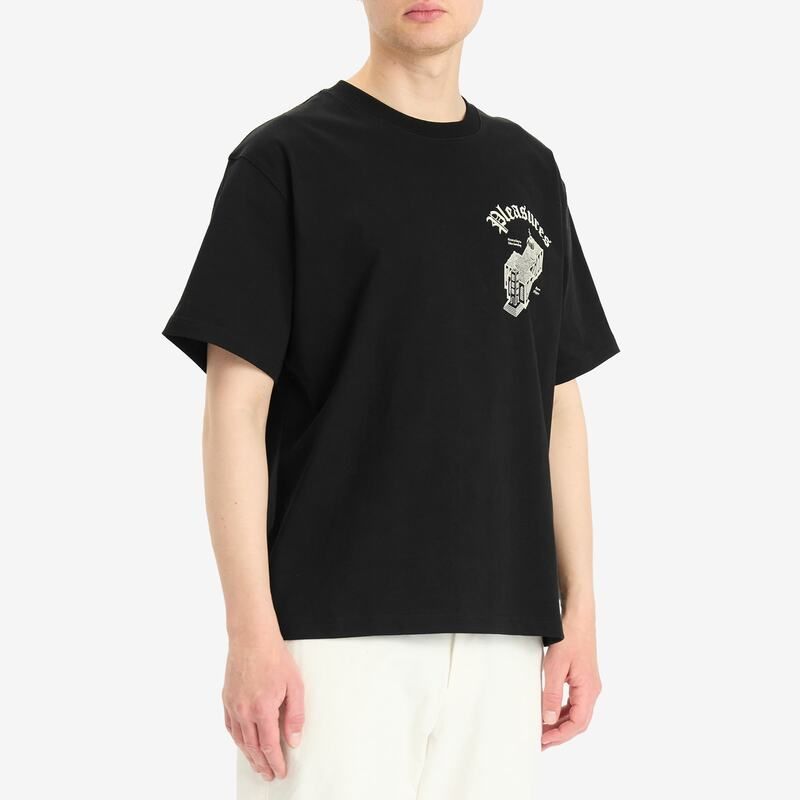 プレジャーズ メンズ トップス Tシャツ Pleasures Chapel HeavyweightShirt Black ブラック