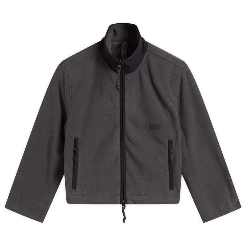 スキムズ レディース アウター ジャケット ブルゾン フリース SKIMS Fleece Lounge Shrunken Zip Up Jacket Ash アッシュ