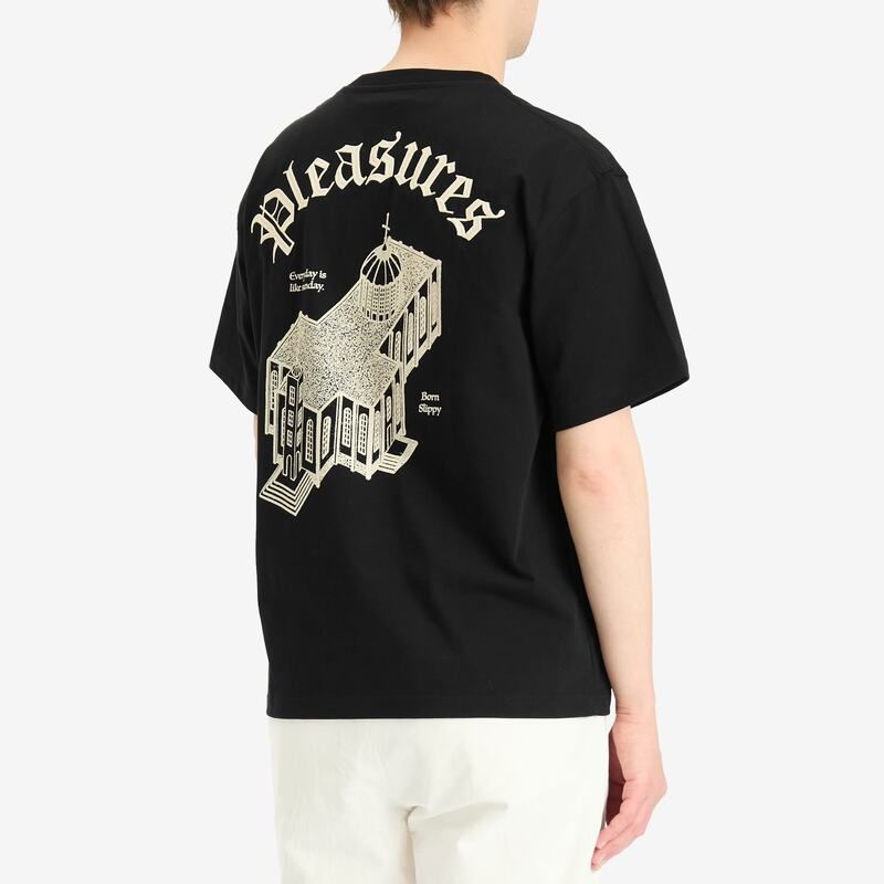  プレジャーズ メンズ トップス Tシャツ Pleasures Chapel HeavyweightShirt Black ブラック その他 研磨機