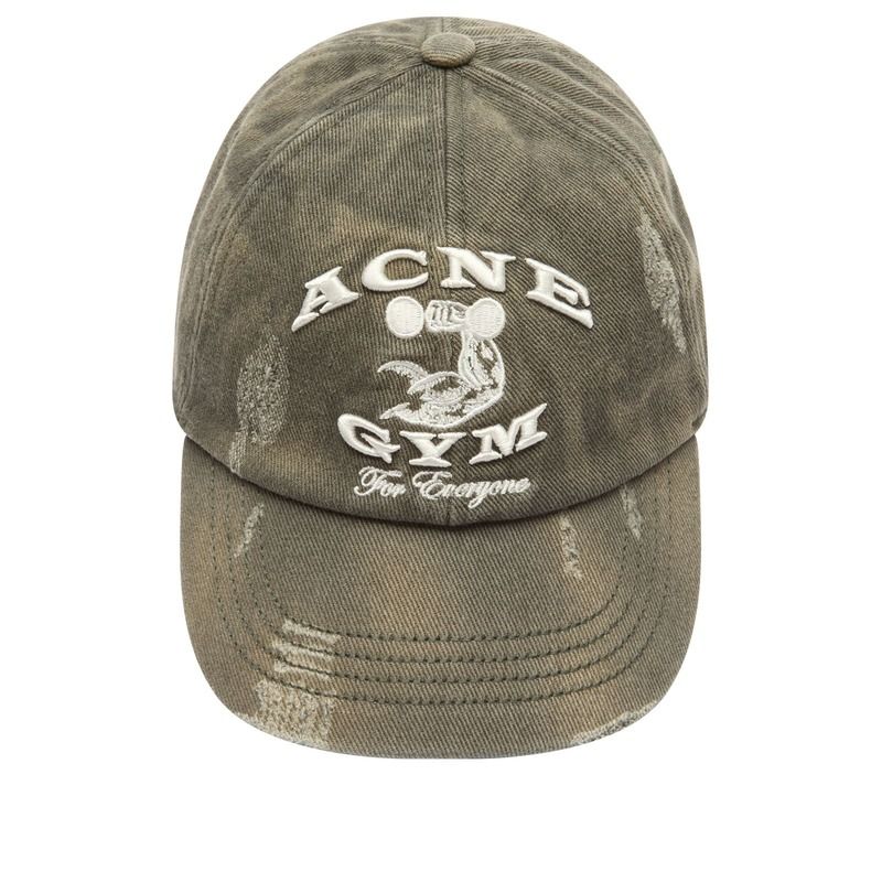 アクネ ストゥディオズ メンズ アクセサリー 帽子 キャップ Acne Studios Cuddy Pink Gym Cap Asphalt Grey グレー