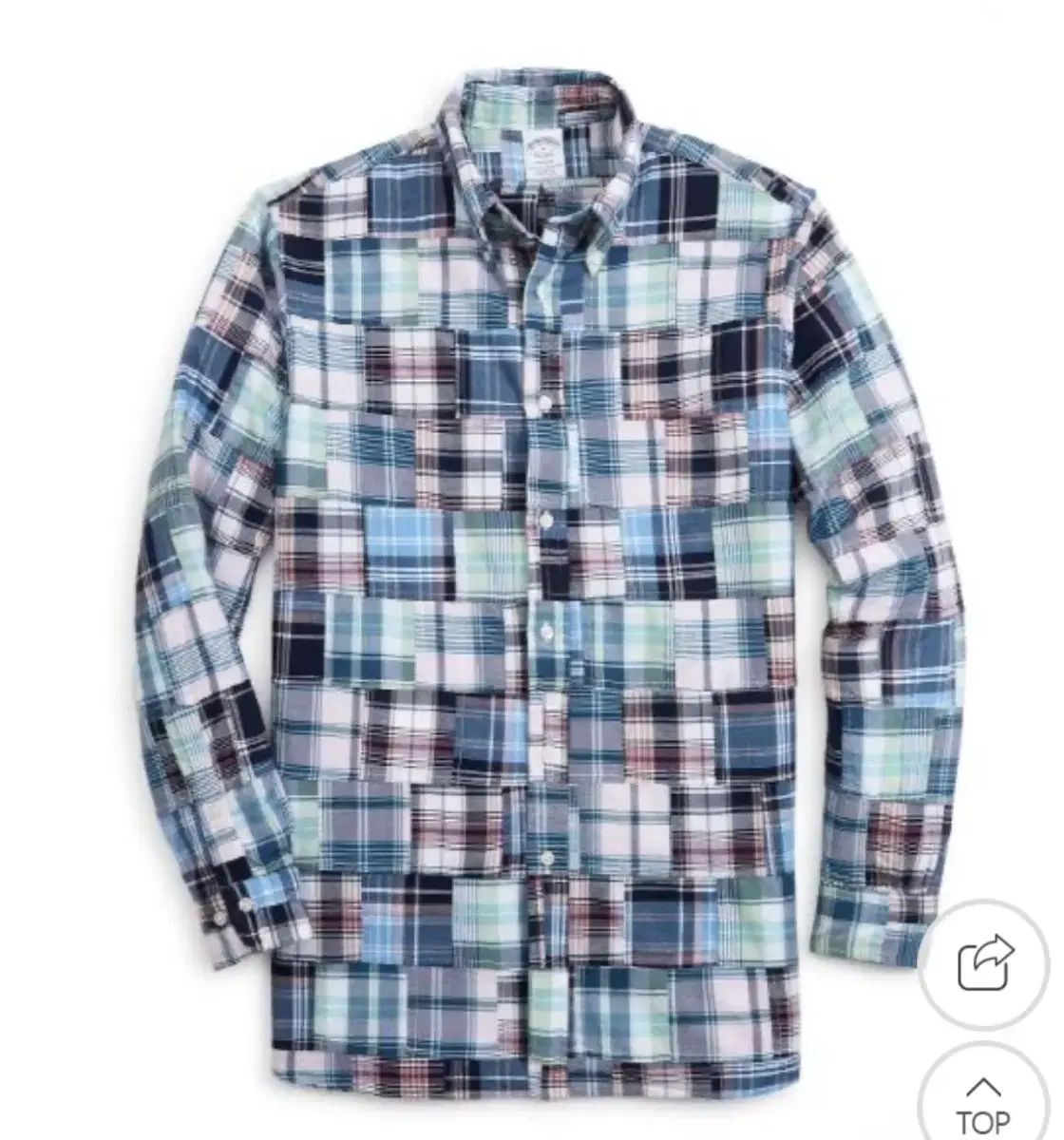 Brooks Brothers ブルックス ブラザーズ パッチワーク シャツ L