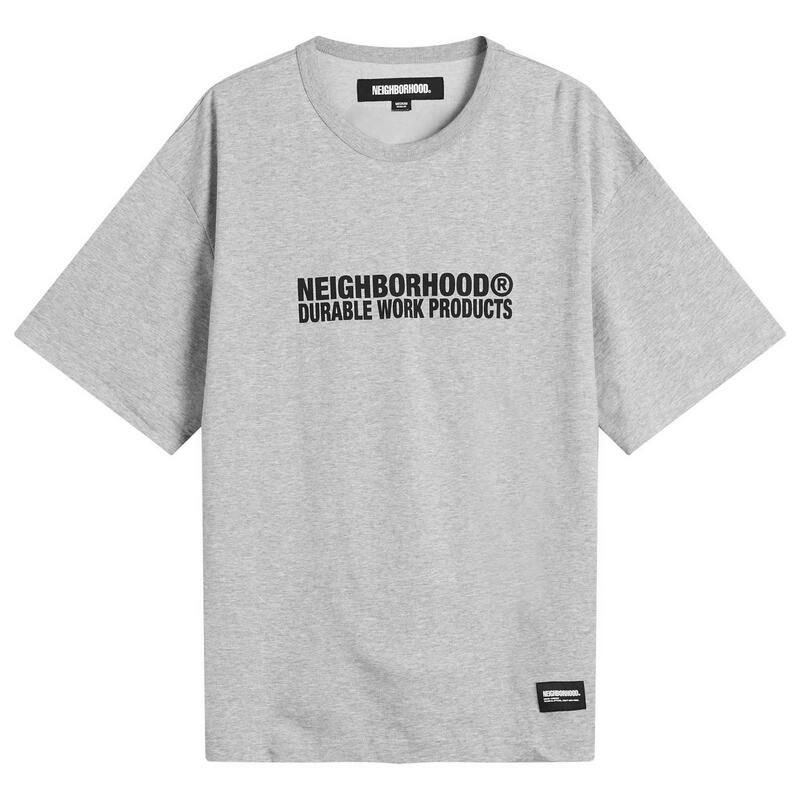 ネイバーフッド メンズ トップス Tシャツ ロゴ Neighborhood Sheltech Logo TShirt Gray グレー