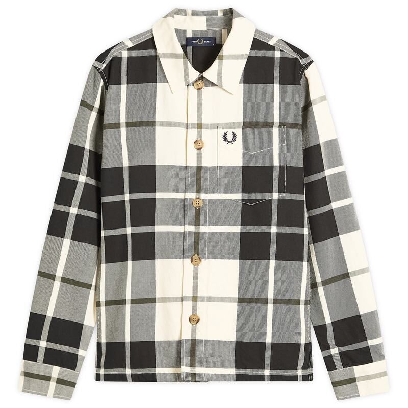 フレッドペリー メンズ トップス シャツ Fred Perry Tartan Twill Overshirt Ecru エクリュ