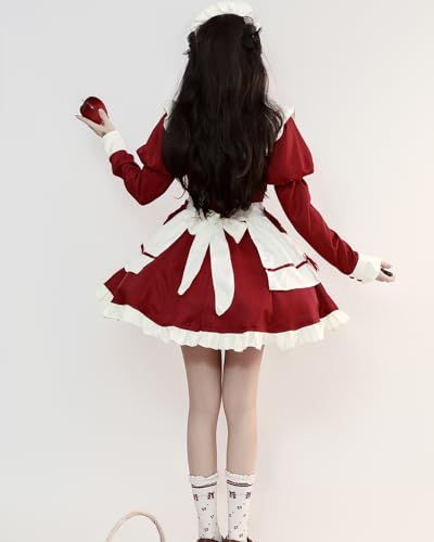 CR ROLECOS メイド服 コスプレ 大きいサイズ リボン メイド コスプレ衣装 可愛い めいど 制服 仮装 レディース maid cosplay cute 撮影 イベント 展開po 9 f 866662
