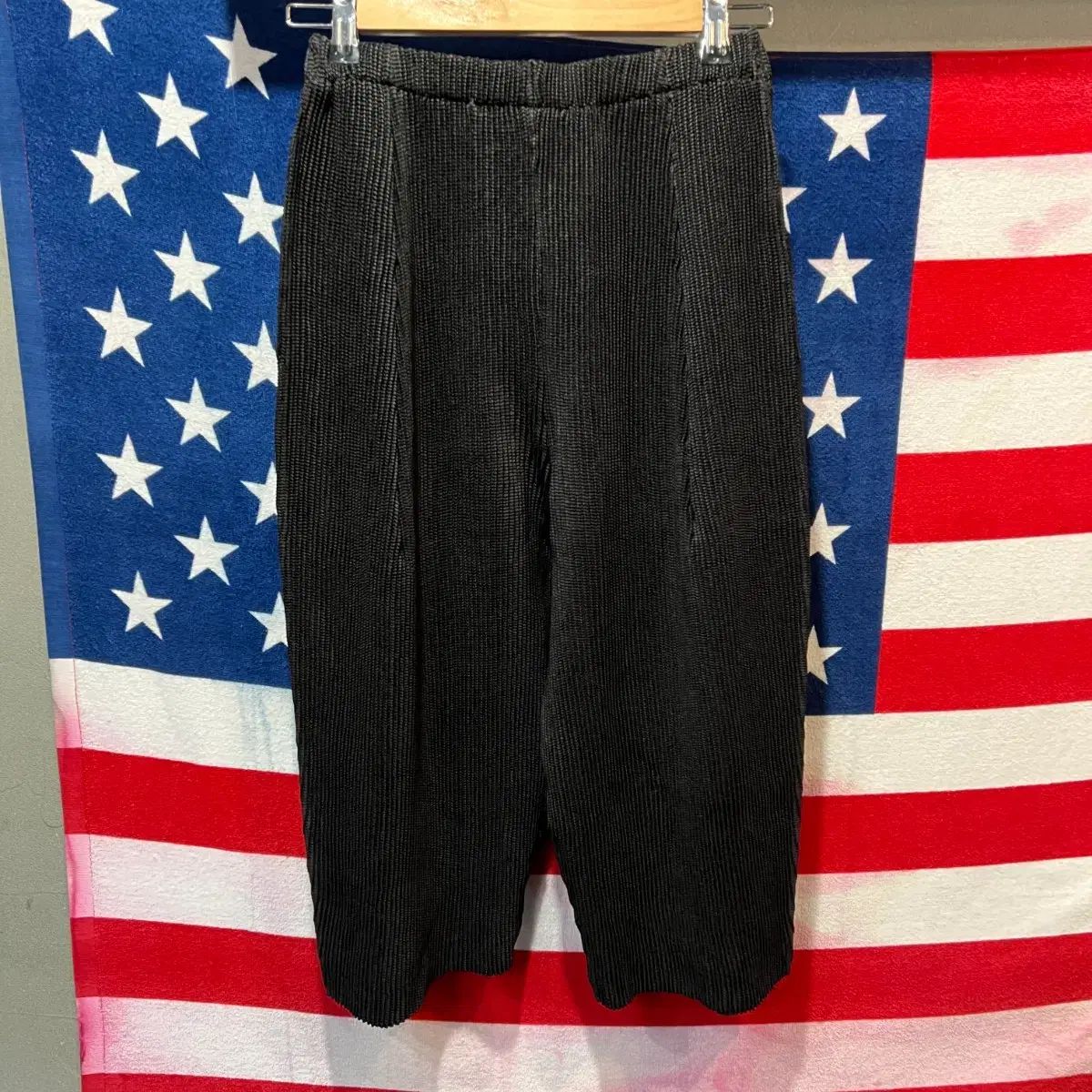 ブラック プリーツ ハーフパンツ 5分