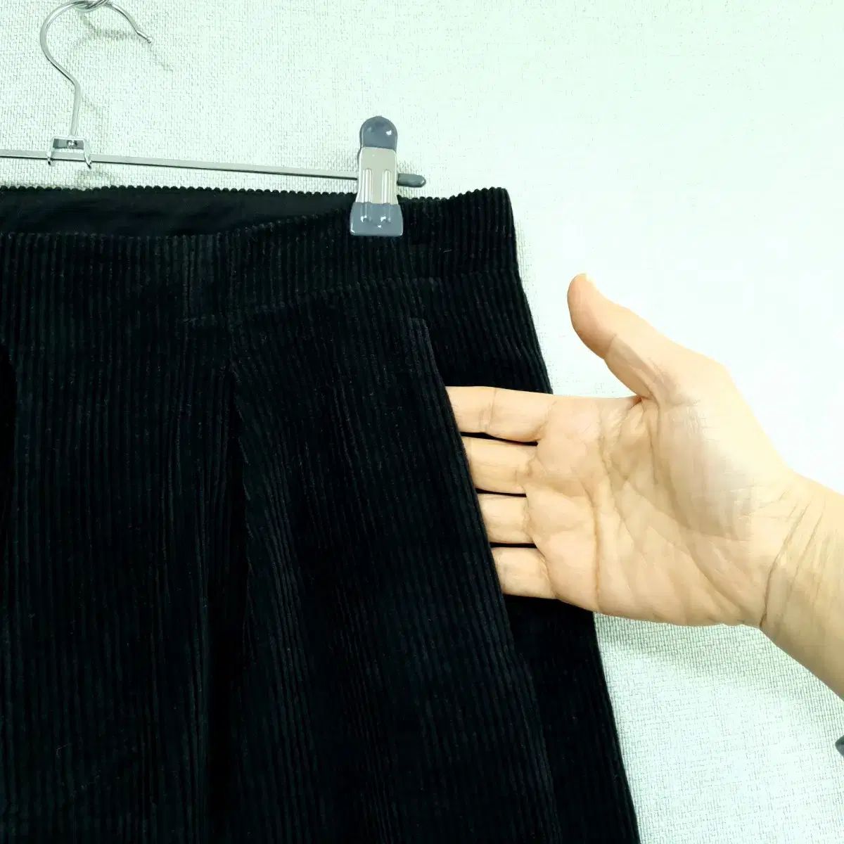  2 オーア コーデュロイ パンツ ブラック チノパン パンツ