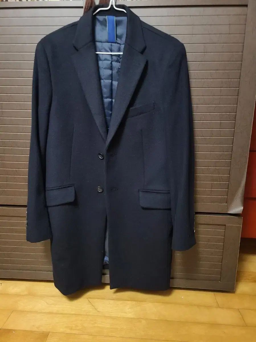 トゥルージェン ネイビー メンズ シングル コート 95