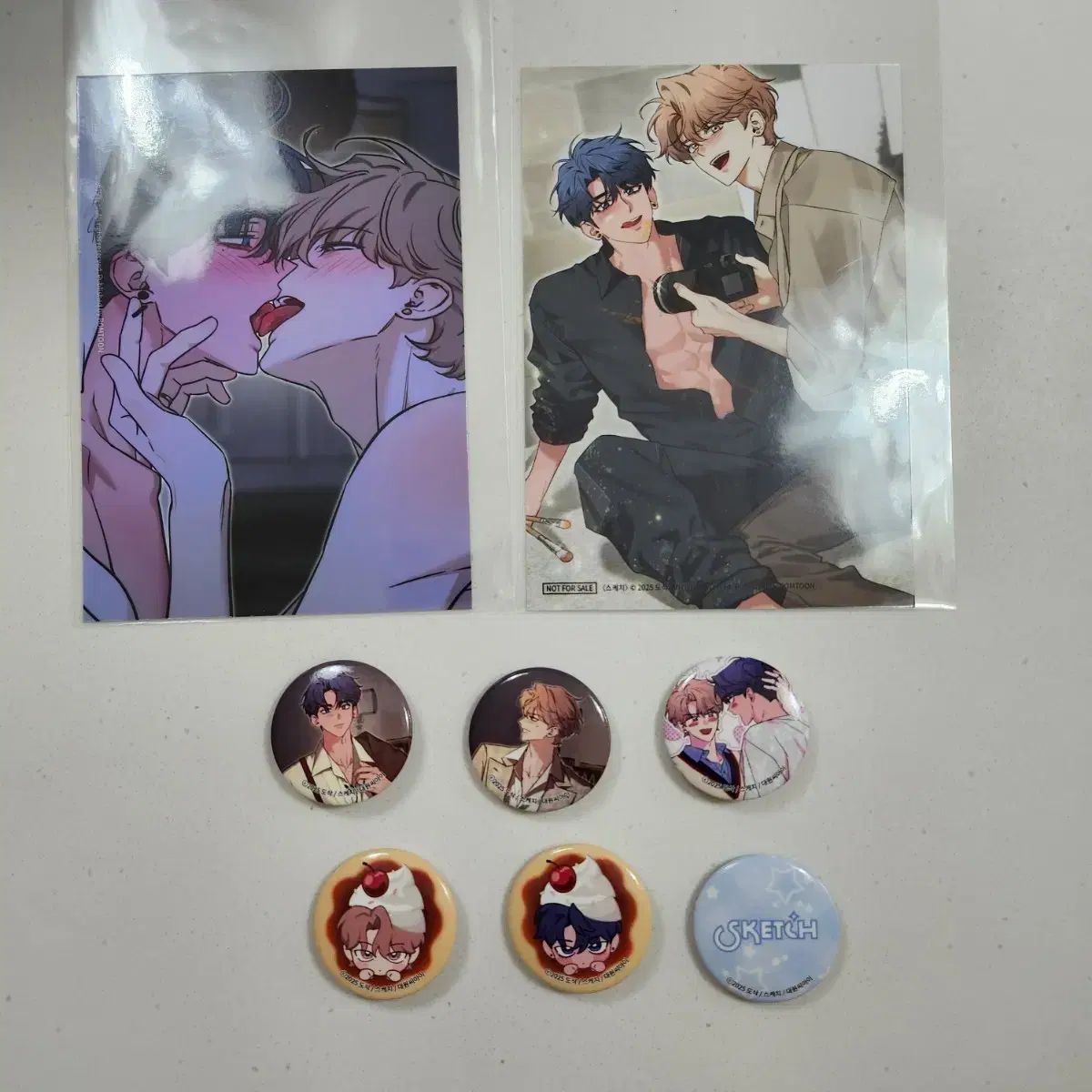 スケッチ 春SWEET HOME ヘザー スキーシップ プリント写真 Be on D 缶バッジ まとめ
