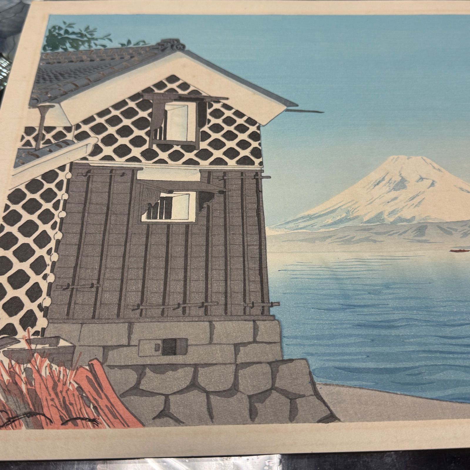 真作】彩色 木版画 徳力富吉郎 「富士三十六景ノ内 伊豆の海」 - メルカリ