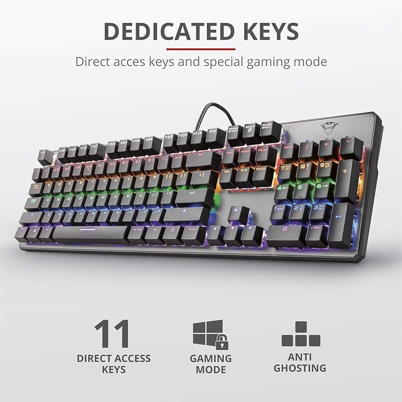迅速発送】Trust Gaming GXT 865 Asta Mechanical Keyboard