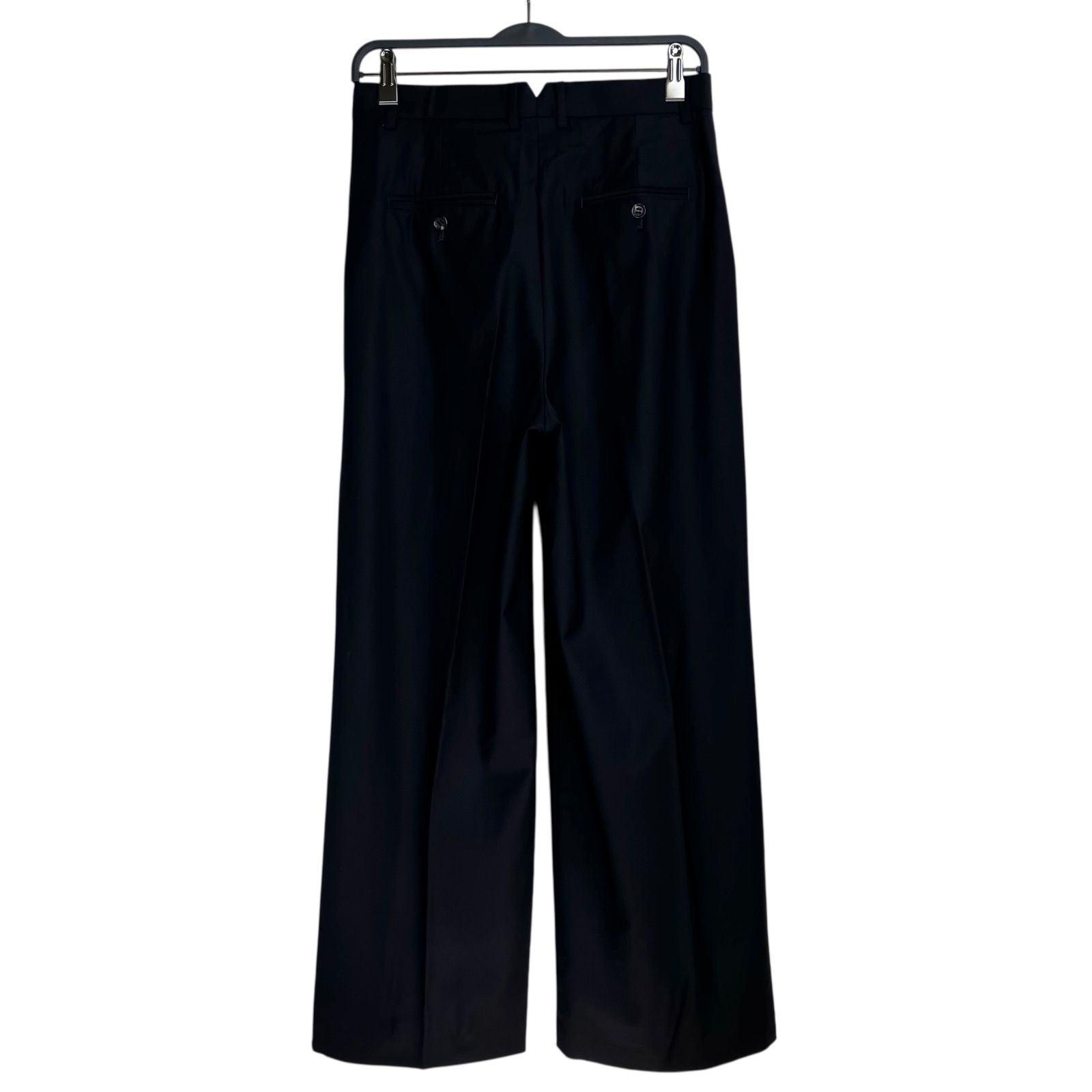 Drawing Numbers センタープレスワイドパンツ 38 ネイビー 紺 ドローイングナンバーズ ウール