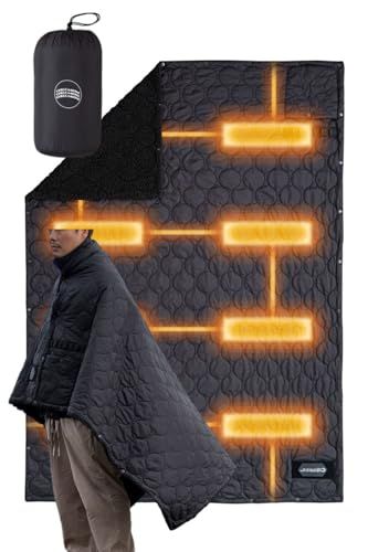 Chill Camping チルキャンピング キャンプ用 電気毛布 電気ブランケット ブランケット 防寒 アウトドア キャンプ リバーシブル 難燃 エコダウン 車中泊 防災 旅行 コンパクト ブラック po 3 fcb 426 c