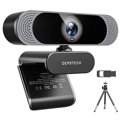 Webカメラ 4 K オートフォーカス 800万画素 アップグレード版 ウェブカメラ UHD画質 デュアルマイク内蔵 自動調光補正 USB接続 PCカメラ ビデオチャット ビデオ会議 オンライン授業 生放 6 d 5 db 354