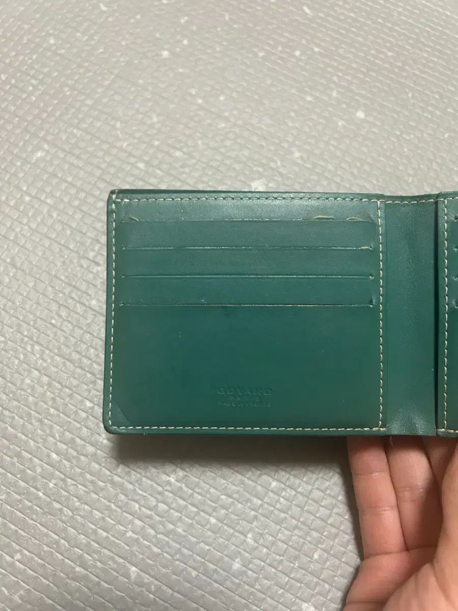 Masion Goyard ゴヤール BIG TOUARDE 二つ折り財布 グリーン - メルカリ