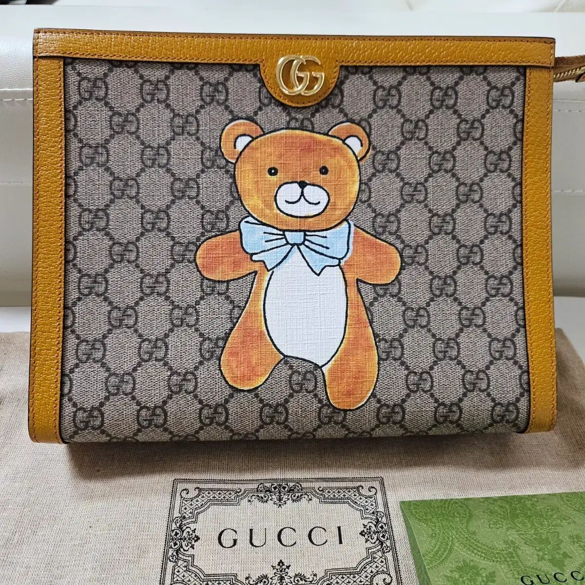 グッチ カイ テディベア クラッチバッグ モデル フルセット