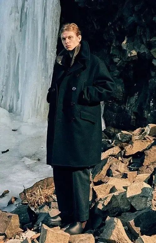 Mサイズ イーストローグ ピーコート ブラック