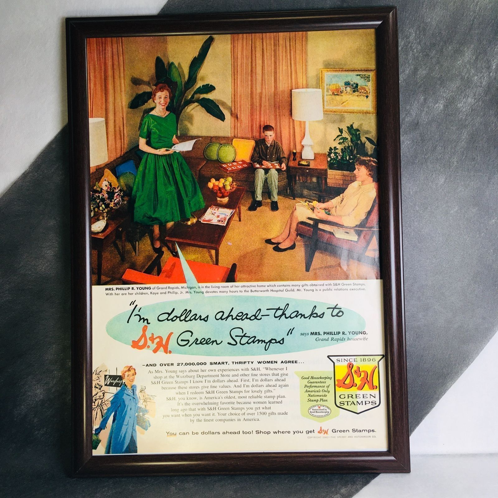 ビンテージ 広告 ポスター 『 グリーンスタンプ 』 50's・60's