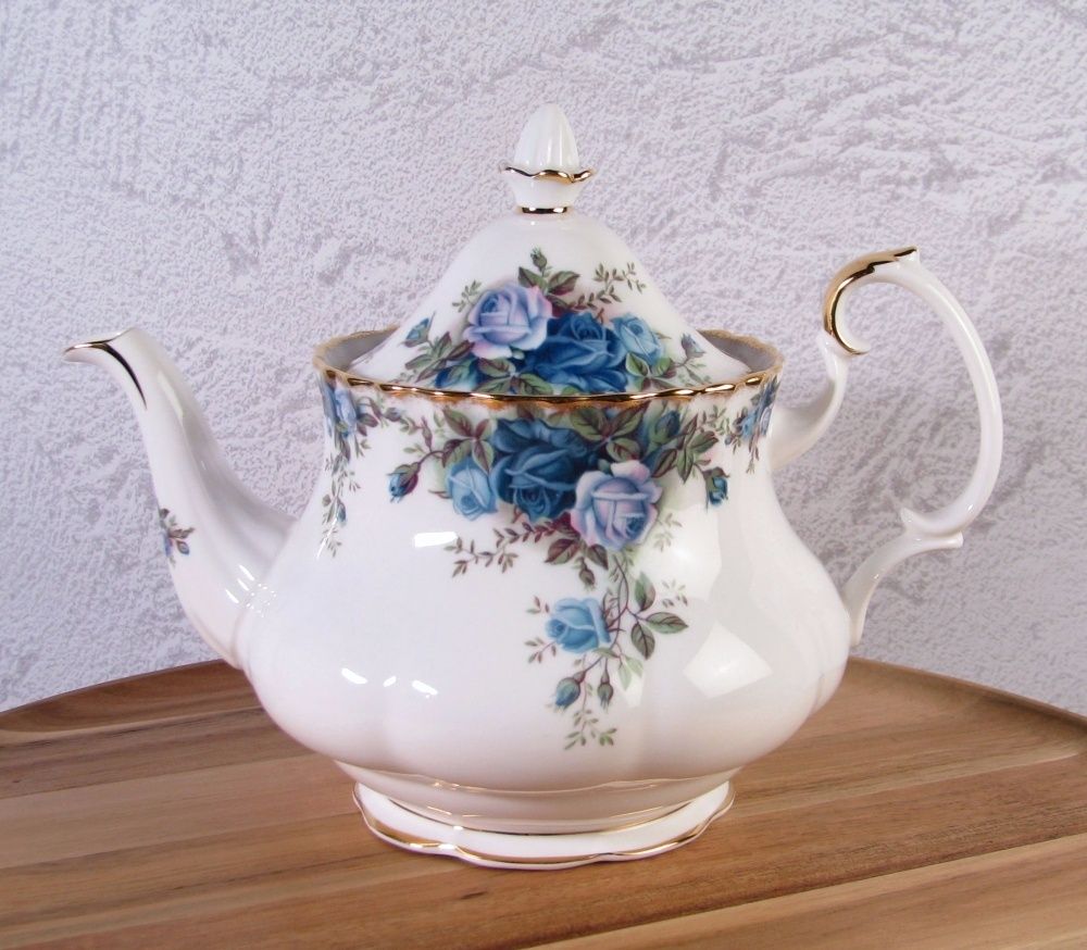 英国製 品 ヴィンテージ ロイヤルアルバート ムーンライトローズ ティーポット Mサイズ 25 L 047