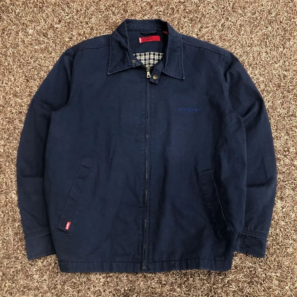 105 販売済み リーバイス ネイビー コットン ハリントンジャケット