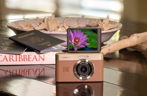 KODAK Pixpro C 1 ? 超コンパクトデジタルカメラ 13 MP BSI CMOS 4倍ズーム 2 8インチLCDスクリーン LEDフラッシュ Marronpo