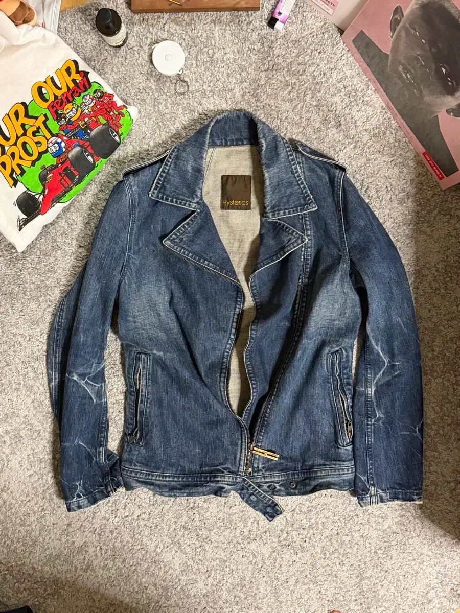 GLAMOUR ヒステリックグラマー 90 s デニム ライダース ジャケット