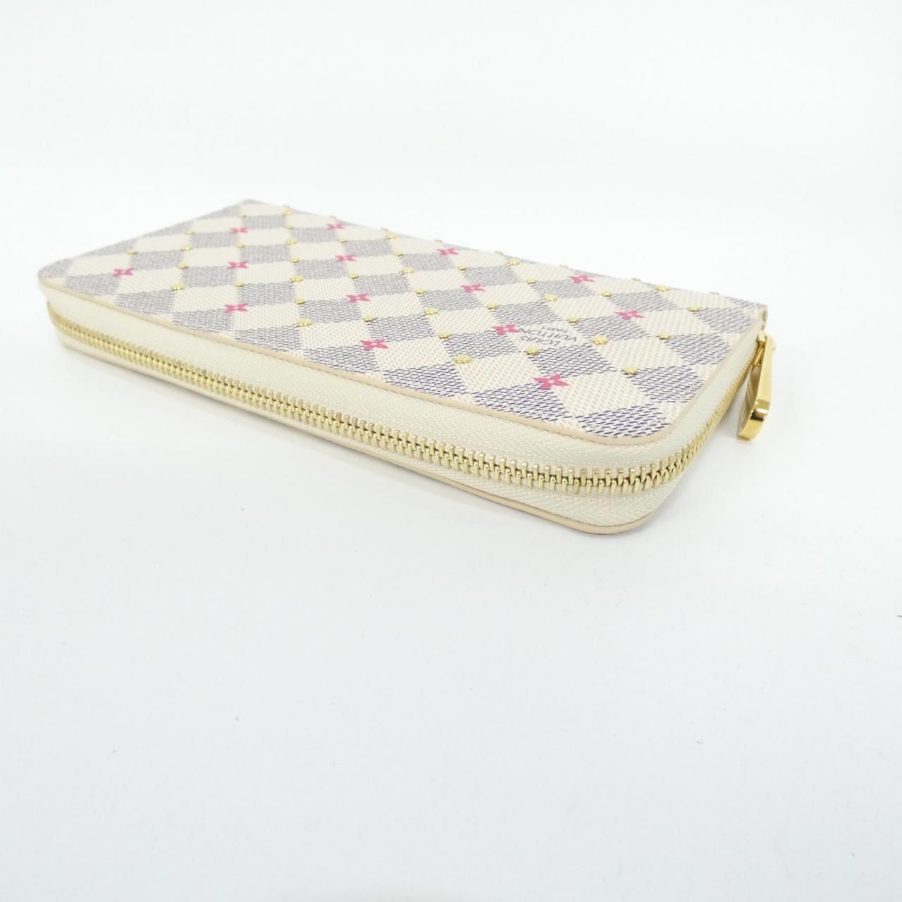 ルイヴィトン ダミエ アズール スタッズ ジッピー ウォレット N 64615 財布