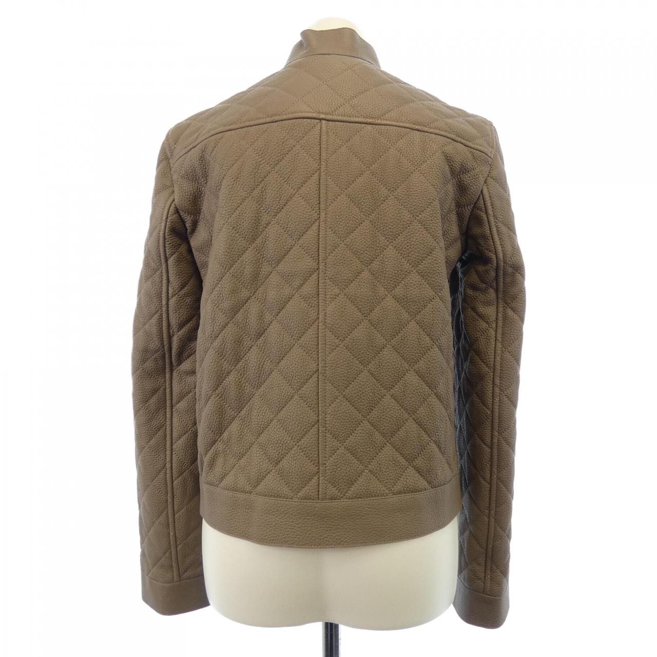 エルメス HERMES ダイヤモンドキルティング 3H1207D1 レザージャケット 